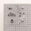 Blume Happy Bee Transparent Silikon Clear Stamps Siegel für DIY Scrapbooking Album Papier Karte Honeybee