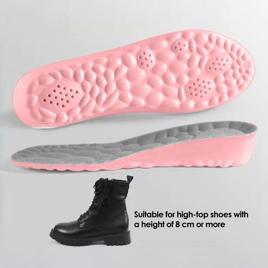 1 Pair Inner Heightening Insole Breathable Anti-Odor Arch Support Multi-Level Height 1.5/2.5/3.5cm Ergonomic Shoe Inserts for Sports Shoes