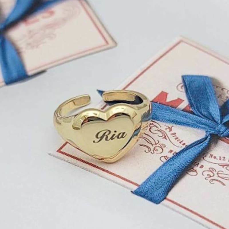 ollia lovely engraved guard ring