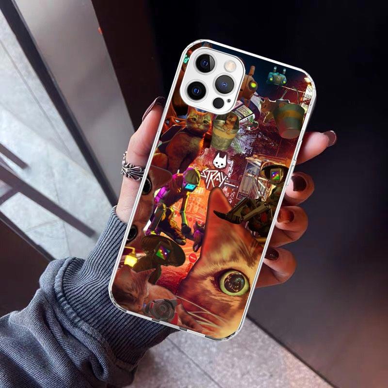 

Stray Cat Game Phone Case For iPhone 17 Air 11 13 Mini 14 15 Plus 16 12 Pro Max 16E SE 7 8 Pattern Soft TPU Back Cover 17 Air 1 iPhone 12 Pro Max