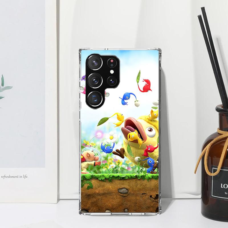 Game P-PikminS 4 Phone Case For Samsung Galaxy S26 S25 Edge S24 FE S23 S22 Ultra S21 Plus S20 + Art Fundas Back Cover Galaxy S25