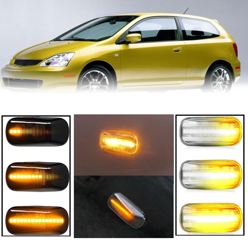 Waterproof Dustproof Bright LED Sequential Side Turn Signal Lamp Indicators for NA1 NA2 Vehicles Long Lasting Use 1 Pair