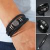 Multilayer Leather Bracelet Alloy Wrist Jewelry Trendy Braided Chain Bracelet  Men