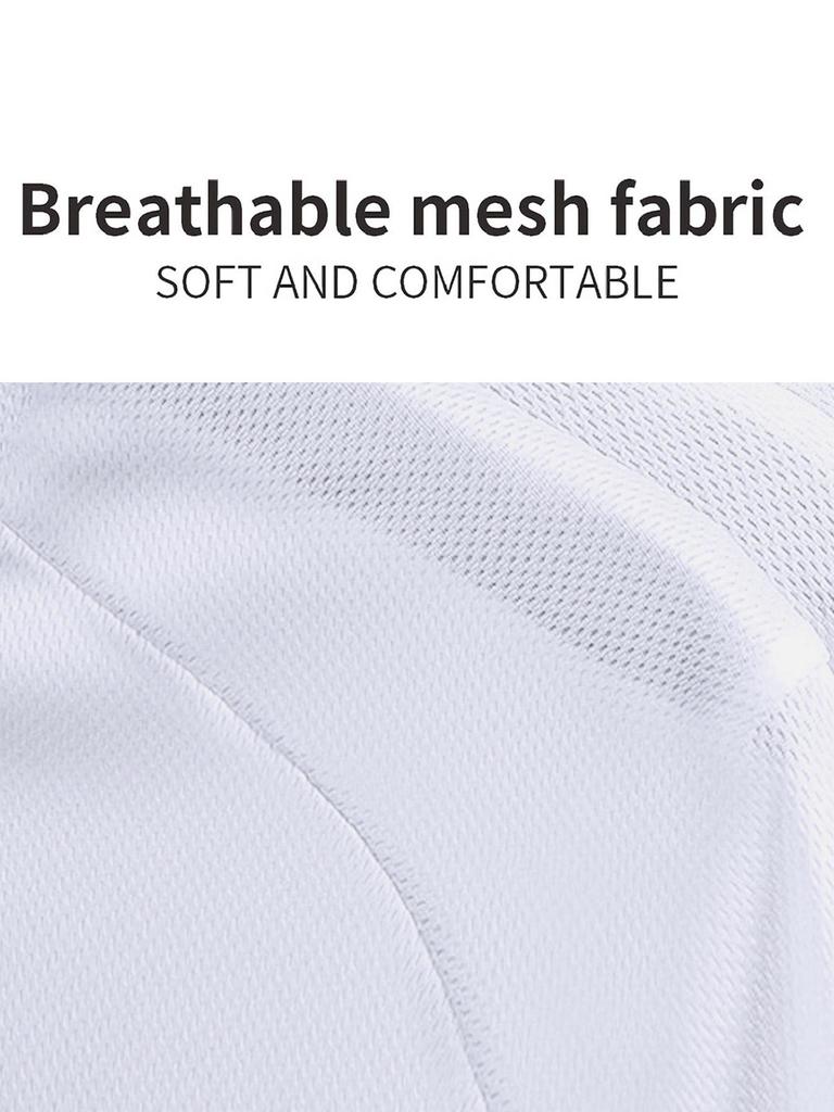 Men's Short Sleeve Quick Dry Sports Fitness Basketball Training Short Sleeve Fishing Running Loose T Shirt