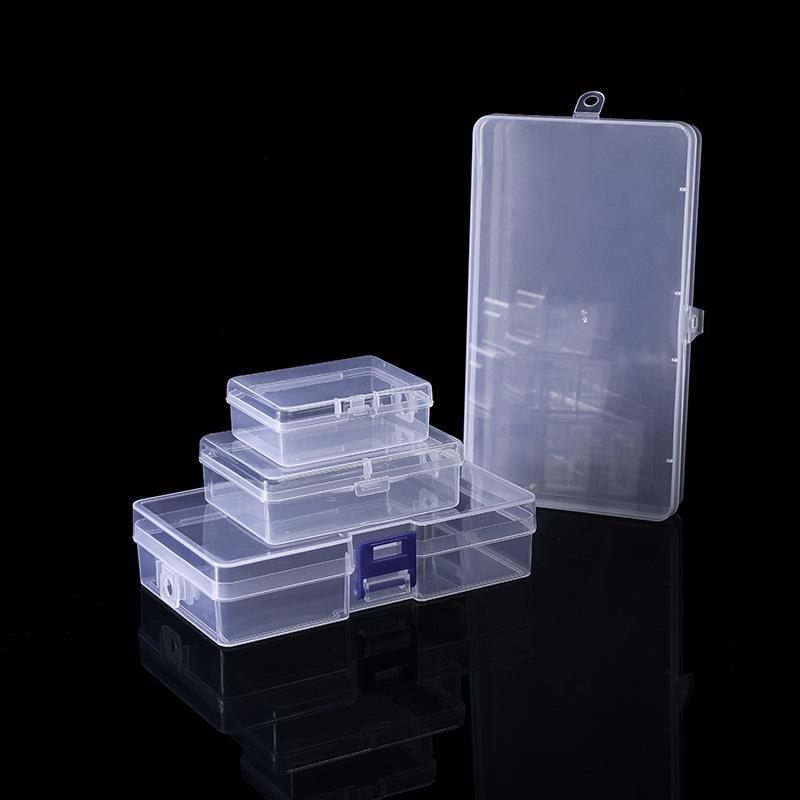 Pp Empty Box Lock Sample Display Covered Plastic Box Jewelry Bead Finishing Storage Fishing Gear Stationery Storage Box