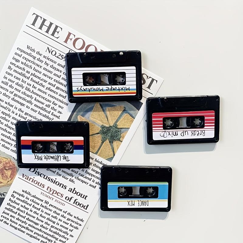4/8pcs, Nostalgic Cassette Record Magnet Set | Decorative Magnetic Fridge Magnets, Perfect for Music Lovers, Charming Gifts.
