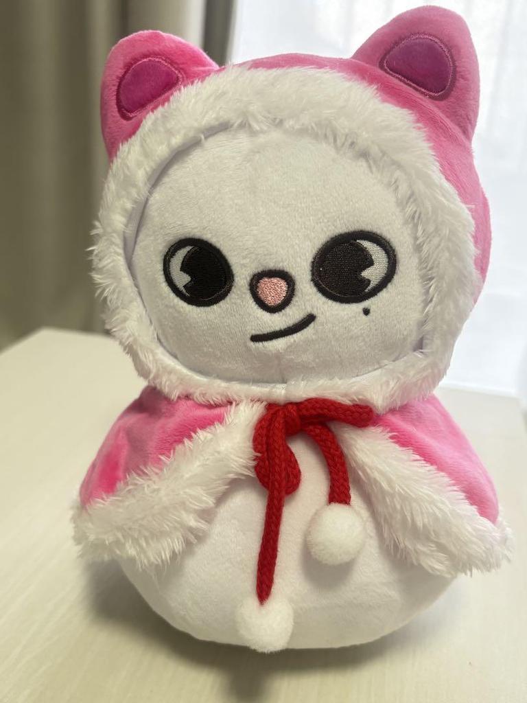 [USED] Genielet Snowman Plush Toy Hyunjin Stray Kids