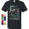 Joy Faith Love T Shirt Happiness Belief Religion Kindness Peace