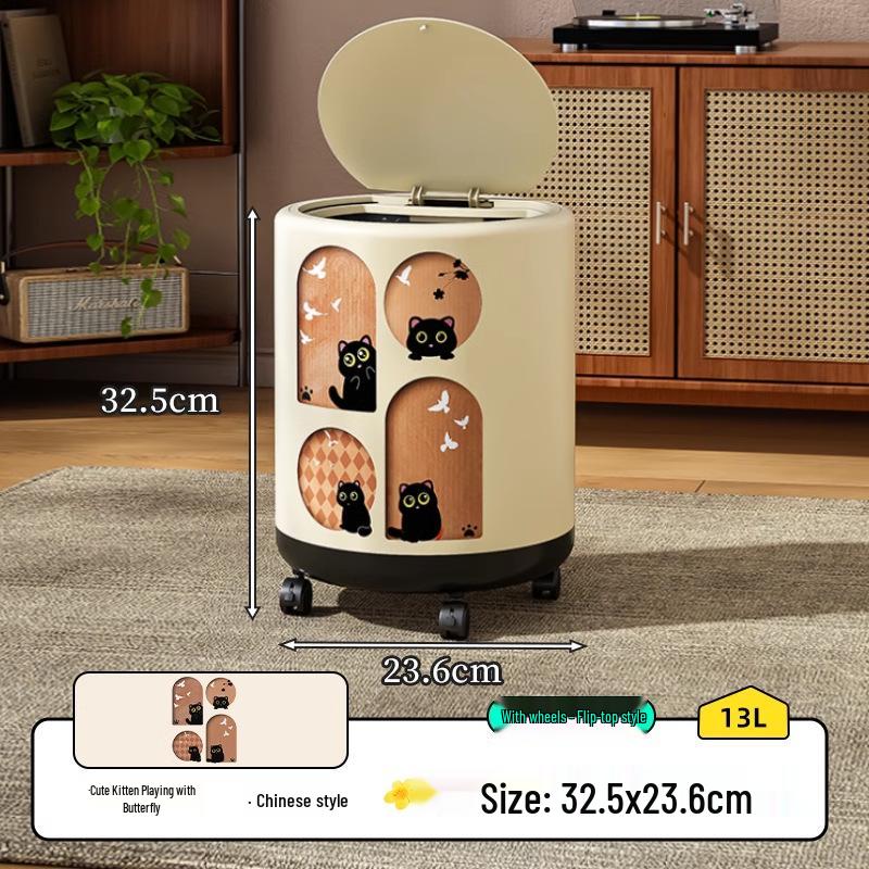 Star You Pojízdný odpadkový koš 2024: Všestranný odpadkový koš vysoké hodnoty do obývacího pokoje, koupelny, ložnice s kolečky