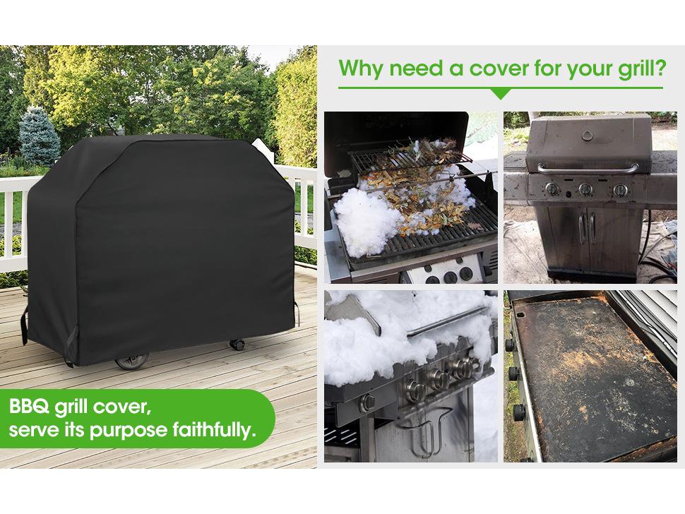 Husă Impermeabilă pentru Grătar BBQ și Mobilier de Exterior - Pânză Oxford 600D