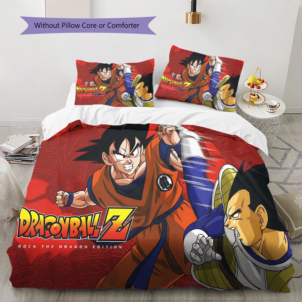 

Dragon Ball Vitality Bedding Set Soft Comfortable Duvet Cover with Pillowcases 135x200cm
