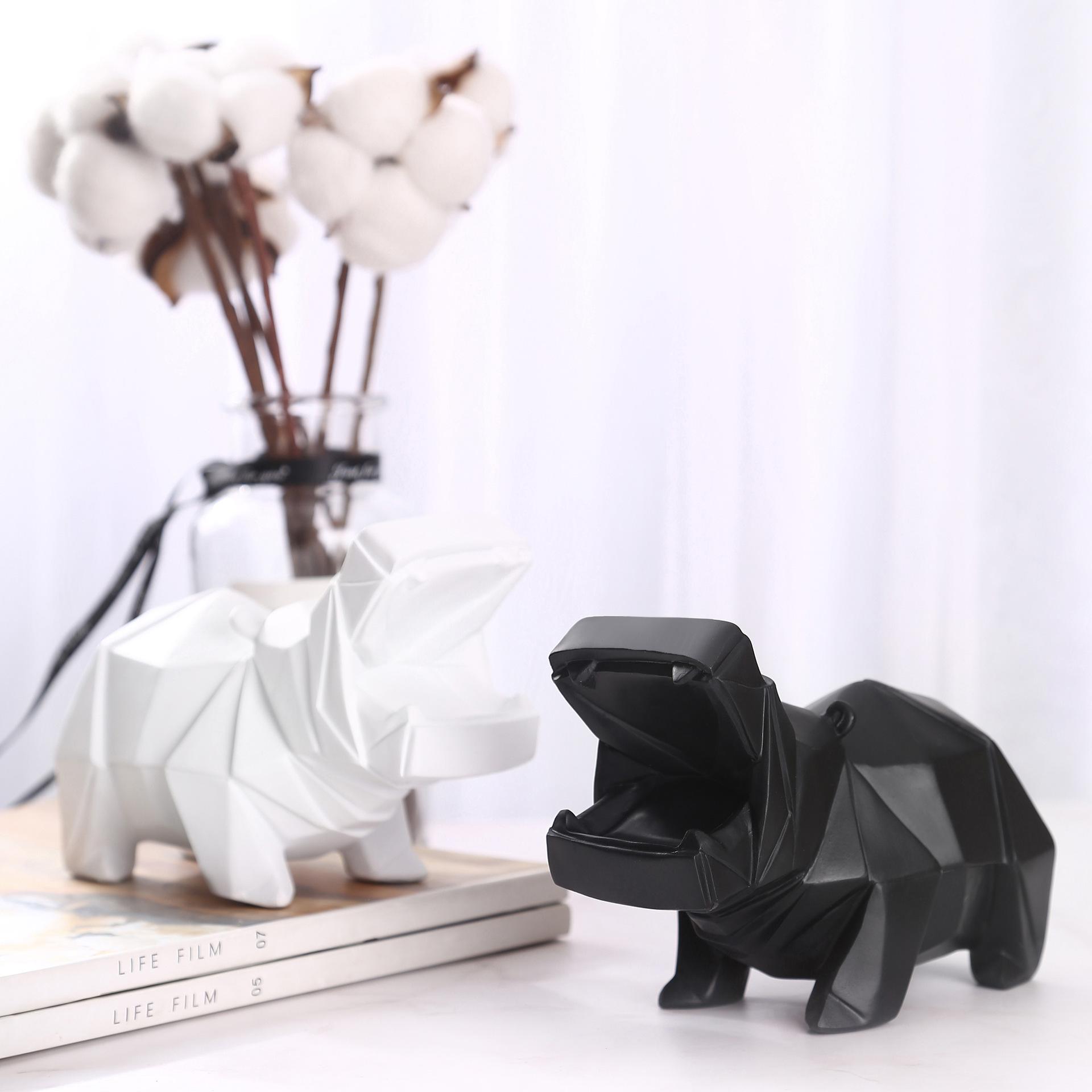 

Скандинавские креативные украшения в виде бегемота из смолы, копилка для детей, украшения в виде копилки с животными