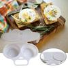 Dual Cavity Microwave Steamer Egg Cooker Food-Grade Plastic Fryer Egg Steamer Mold Kitchen Accessories Kitchen Utensils