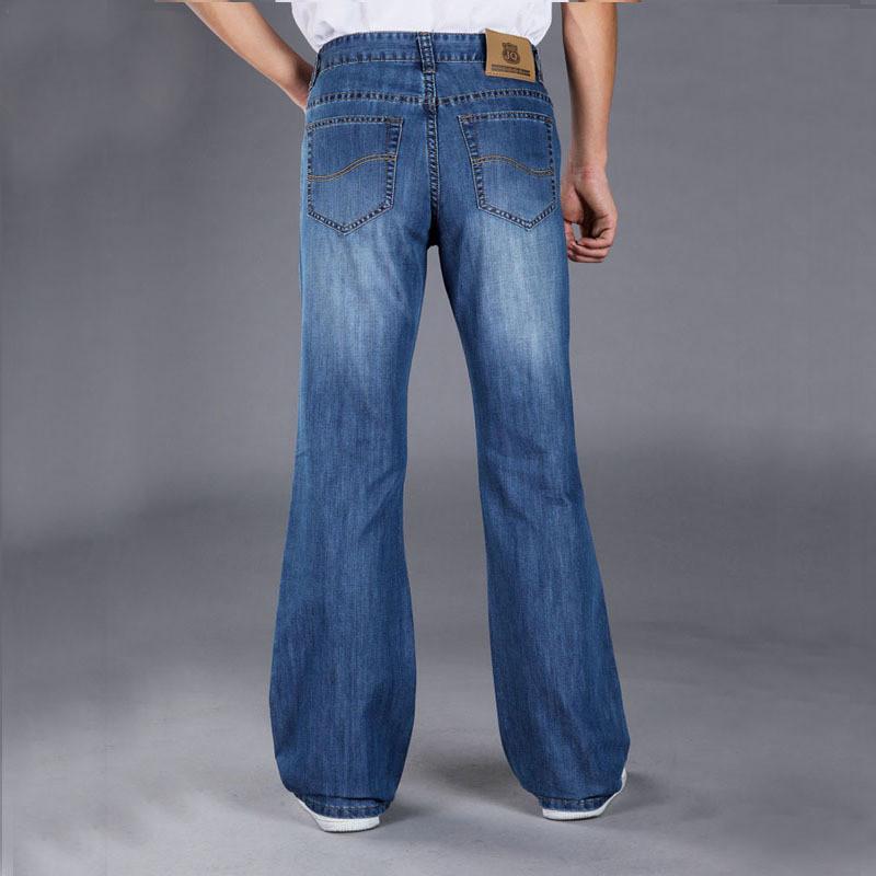 Jeans Da Uomo Jeans Larghi A Zampa Larga Da Uomo Pantaloni Casuali Coreani Larghi Da Uomo