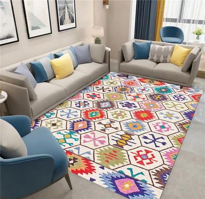 Moroccan Bohemian Style Carpet Living Room Sofa Bedroom Entrance Door Mat Non-Slip Cartoon Kawaii Home Decoration Girl Child Rug