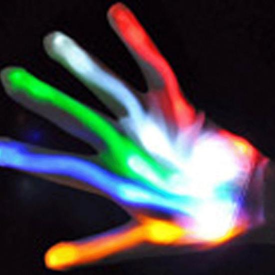 LED Glow Gloves Light-Up Skeleton Hand Bone Gloves for Kids Adults Halloween Costume Gloves for Parties Gatherings