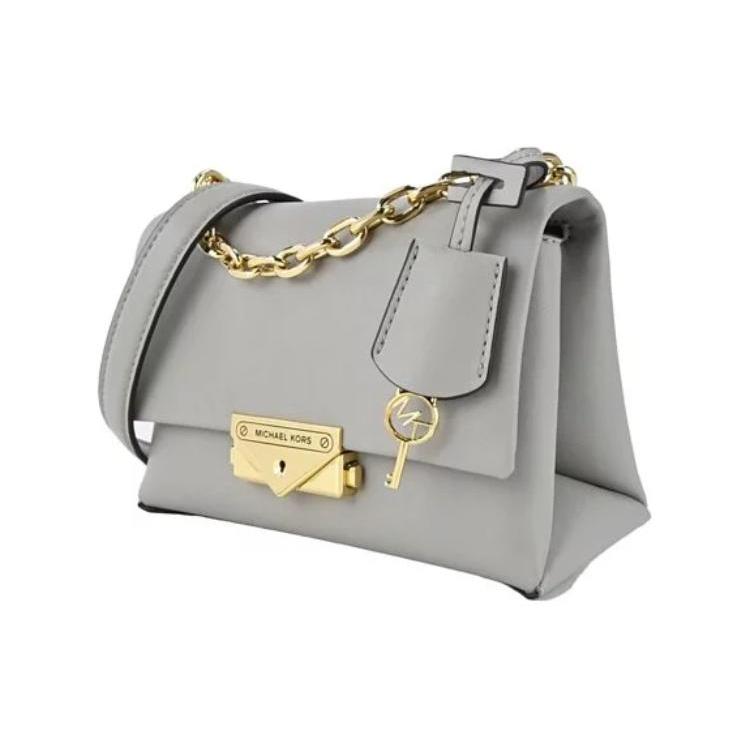 New MICHAEL KORS Cece Calfskin Shoulder Bag, Crossbody Bag Small Women's Gray 35F2G0EC5O-01PG