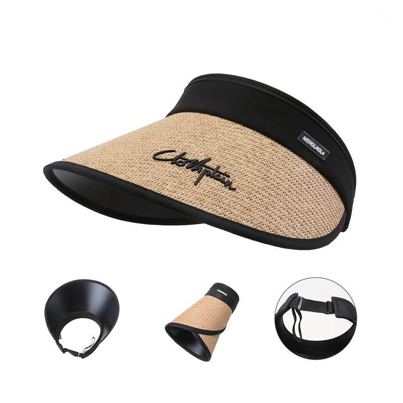 

Пустая шляпа-канотье женская летняя велосипедная новая солнцезащитная шляпа от солнца защита от УФ-лучей большая кромка виниловая шляпа от солнца