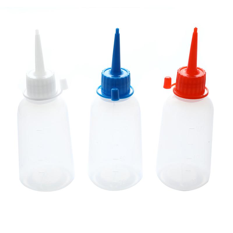 100ml Plastic Clear Tip Applicator Bottle Plastic Squeeze Bottle With Tip Cap For Crafts Art Glue Multi Purpose Refillable Empty