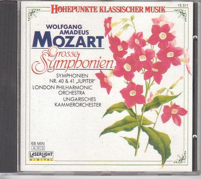 CD WOLFGANG AMADEUS MOZART - Mozart: Symphonies Nos. 40-41  15511 Laserlight Digi 1988 Japan ObiClassical Used