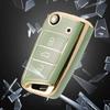 Car Key Case for VW/Volkswagen/Golf 7/MK7/Tiguan/MK2/SEAT/Ateca/Leon/FR 2/Ibiza/Skoda/Octavia