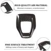 TOYCIDFG Car Gear Shift Knob Panel Cover Trim Frame for Alfa Romeo Stelvio 2020-2023 ABS Carbon Fiber Pattern Car Accessories