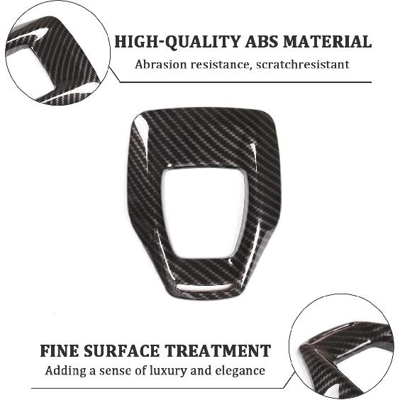 TOYCIDFG Car Gear Shift Knob Panel Cover Trim Frame for Alfa Romeo Stelvio 2020-2023 ABS Carbon Fiber Pattern Car Accessories