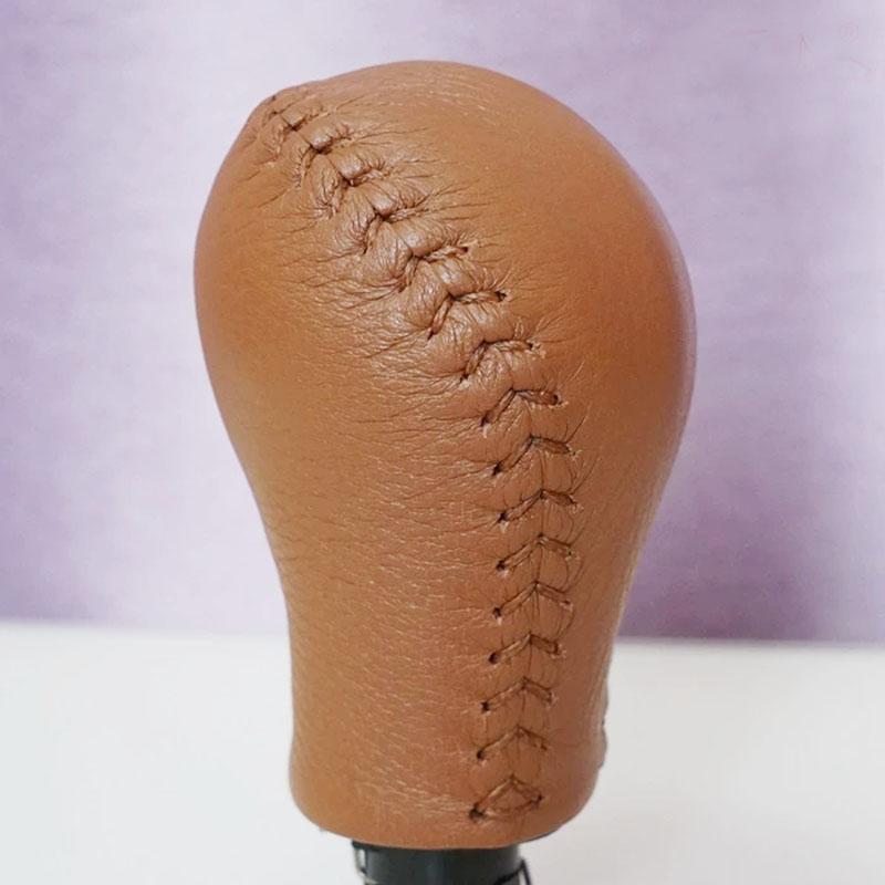 

New Real Leather Gear Shift Knob Cover For Infiniti FX35 FX37 FX50 EX25 EX35 G25 G35 G37 QX50 QX56 QX70 QX80 Gear Ball Protector коричневий