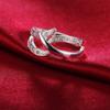 925 Sterling Silver Fashion Jewelry AAA Zircon Wedding Ring