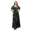 Lovedrobe Womens/Ladies Tropical Square Neck Puff Sleeve Maxi Dress