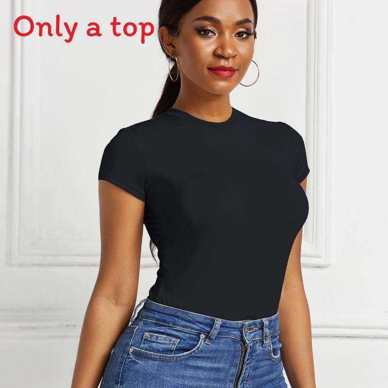 Elegant Womens T Shirt With Splicing Design For Casual Office Wear
