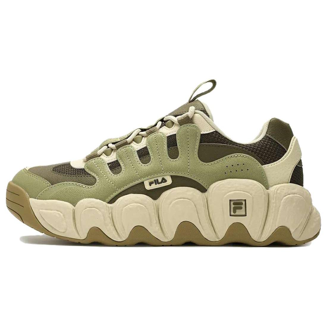 

New FILA Croissant Chunky Sneakers Green Beige F12M342103FOA 39