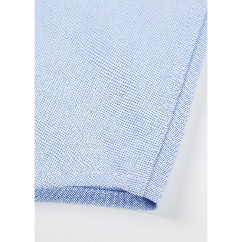TRIES Webbing Trim Oxford Casual Long Sleeve Shirt