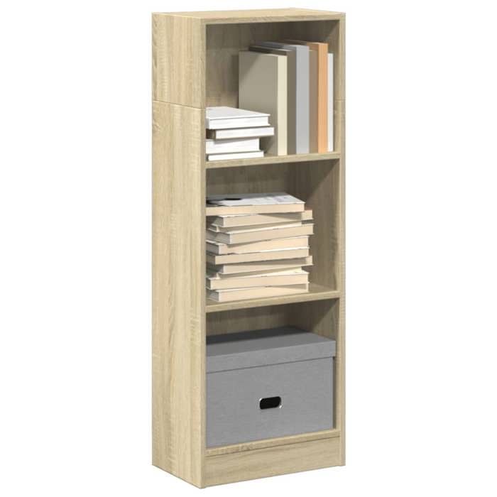 VidaXL Bookcase Sonoma Oak 40x24x109 Cm Engineered Wood, Bookshelf, Book Holder, Book Support, Cabinet 857776