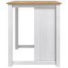Kitchen Trolley PANAMA 2 pcs White and Honey Wax Finish 112 x 77 x 90 cm