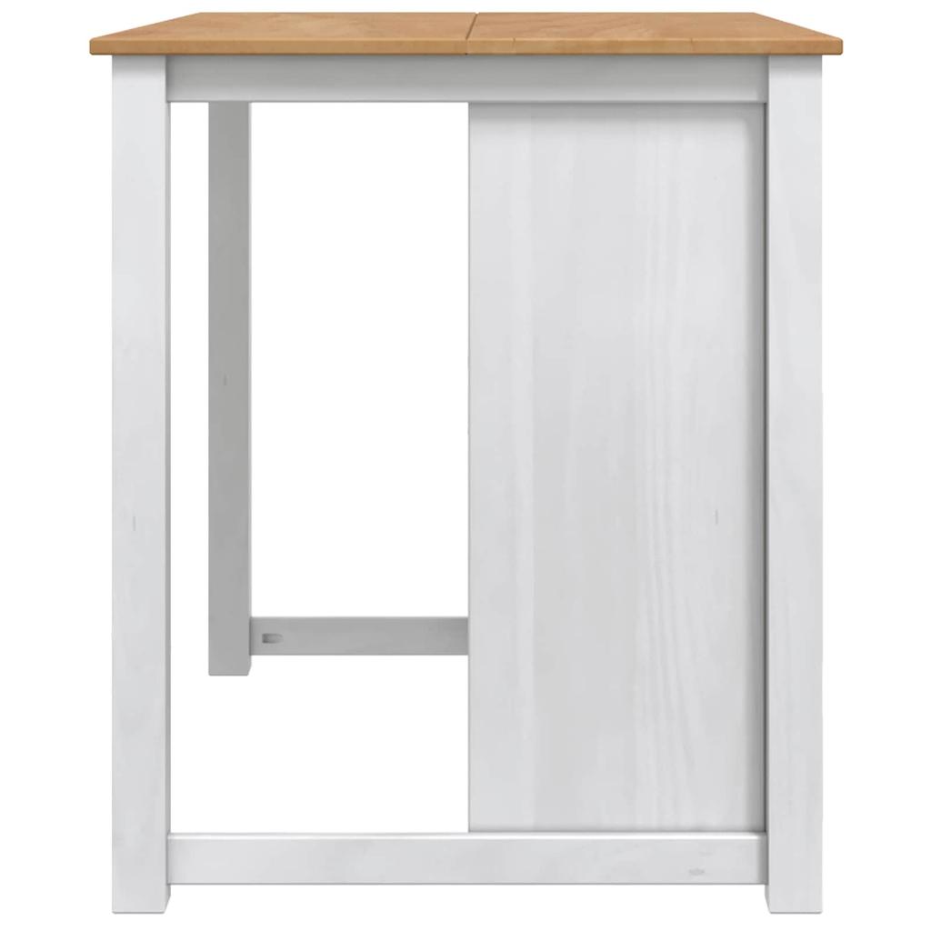Kitchen Trolley PANAMA 2 pcs White and Honey Wax Finish 112 x 77 x 90 cm