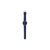 Casio STANDARD series ins simple style business casual versatile classic pointer blue dial waterproof quartz movement leather strap MTP-VT01GL-2B