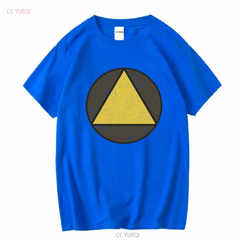 Triangle Circle T Shirt David Legion Haller Symbol Logo Sign Game Games Gaming Vintage Washed Stylish Stretched Slightly