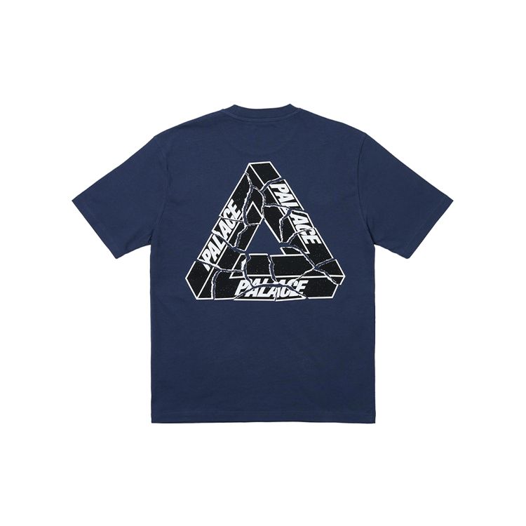 

Футболка Palace Tri-Ripped Темно-синие топы унисекс Синий P25TS041 S