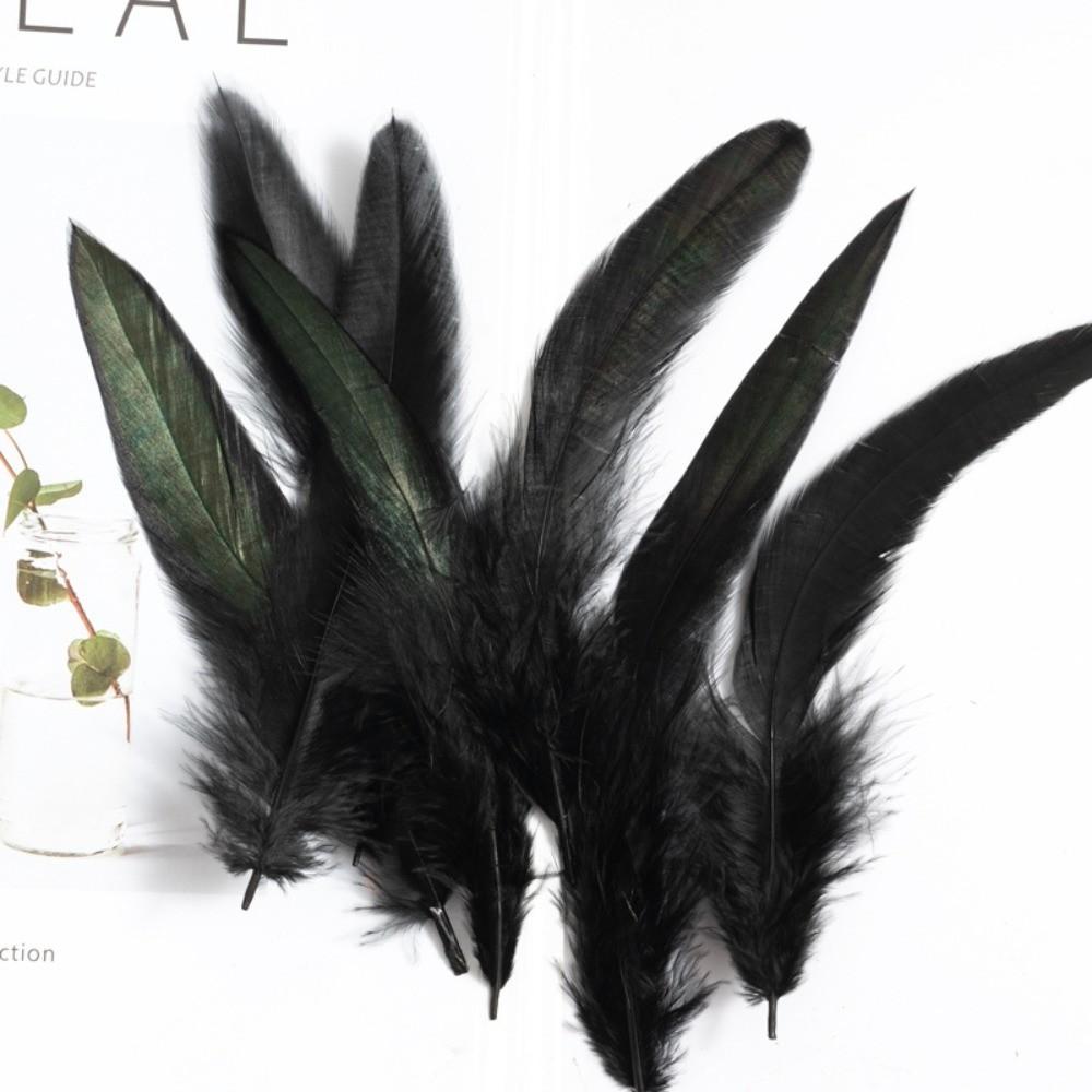 Colorful Rooster Feather Soft Fluffy Plumes Handmade Cock Feather  For Costume Decoration