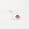 Natural Purple Cat's Eye Gemstone 925 Solid Silver Jewelry Necklace Pendant PP-40-45