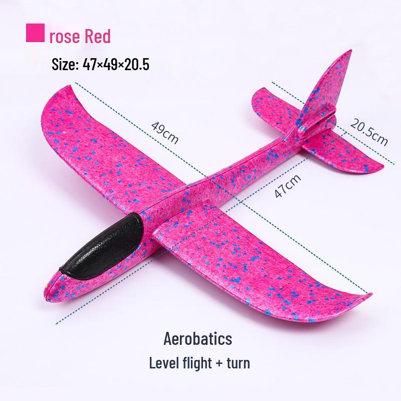 Upgraded Foam Hand-Thrown Glider - Lightweight Model Airplane for Outdoor Play