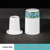 Set di stoviglie smaltate in stile cinese: Set di 4 ciotole, piatti e stoviglie in ceramica per uso in ristoranti e hotel