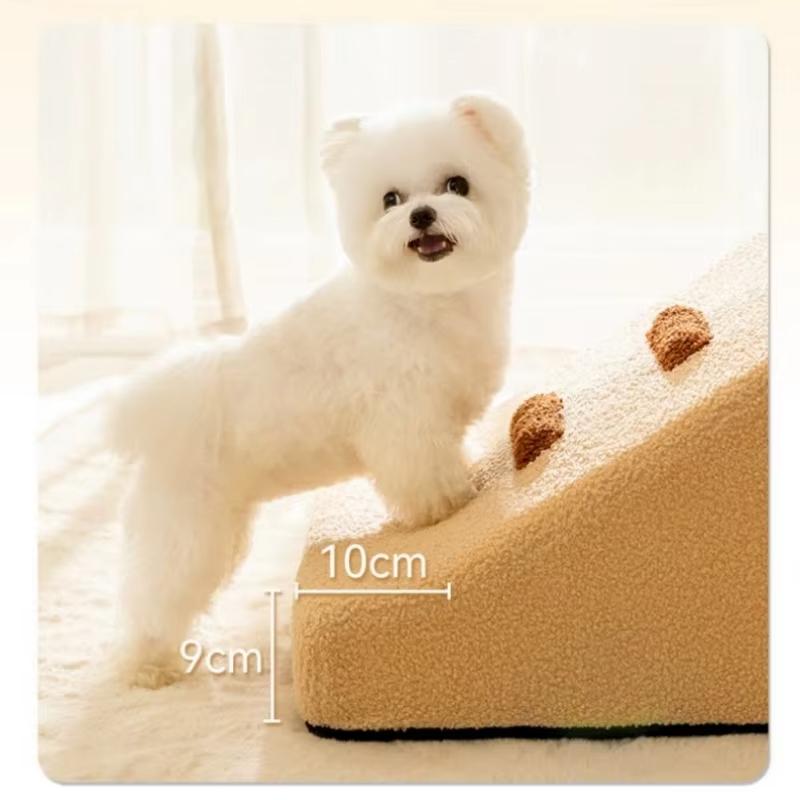 2/3 Steps Dog Stairs Pet Steps Stairs For Small To Medium Dogs To Get On Bed And Couch Dog Steps With Non-Slip Bottom Dog Ramp
