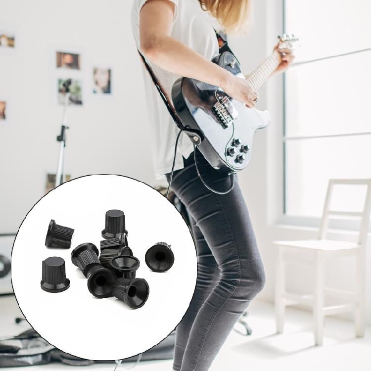 10Pcs Guitar Volumes Control Knob 6mm Shaft Hole Potentiometer Knobs Replacement Electric Guitar Effect Pedal Knobs