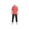 Jordan Flight Essentials Oversized Solid Color Crew Neck Logo Patch Short Sleeve T-Shirt Women T-Shirts Lobster-Red DD7058-605