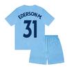 Manchester City FC Boys Ederson M. 31 Sublimated Short Pyjama Set