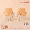 Children's gloves autumn and winter half finger warm male and female babies cute baby young thickened knitted children's baby gloves
