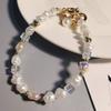 Pvc Phone Lanyard With Pearl Pendant And Crystal Beads For Men And Women
