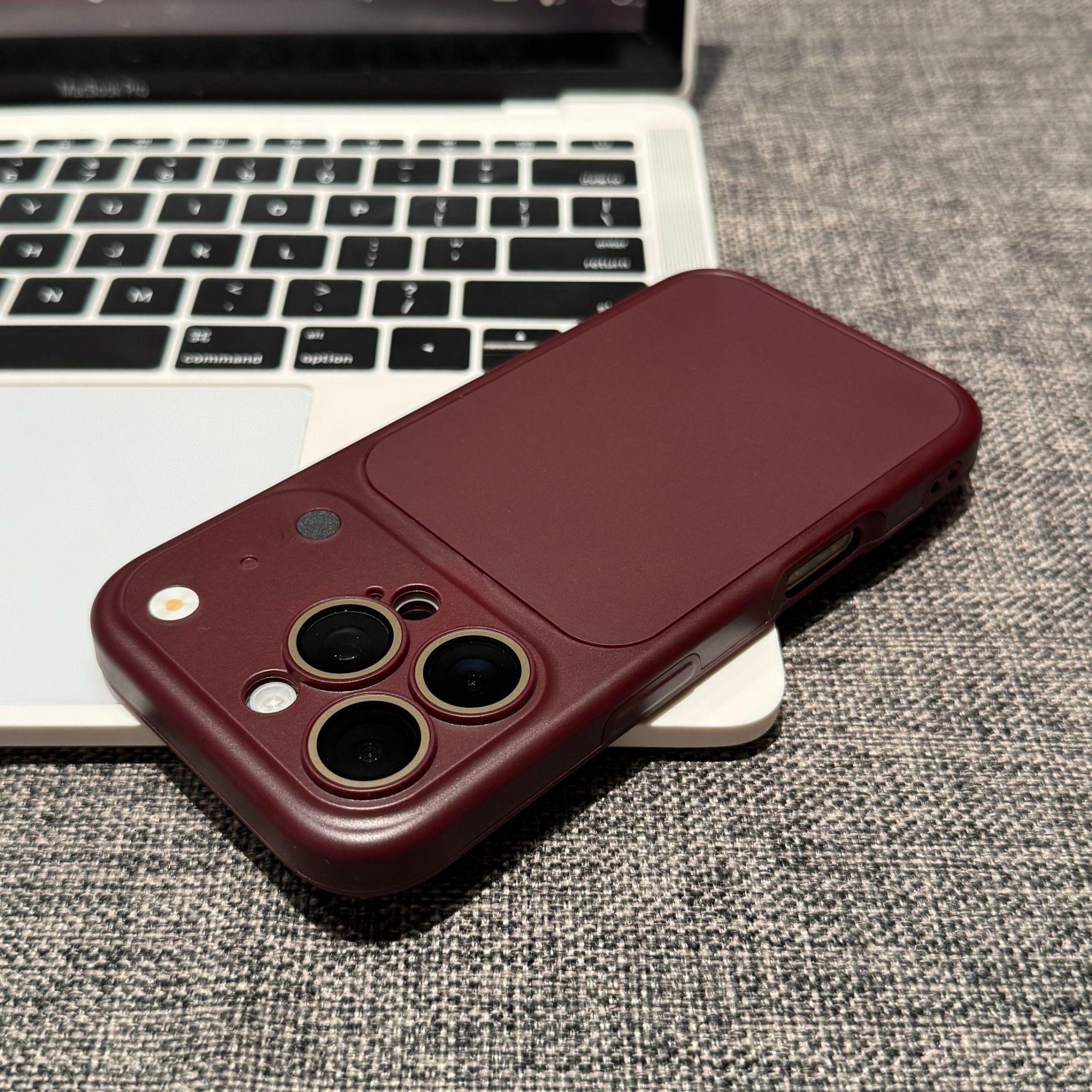 

Розкішний чохол 2-в-1 для iPhone 17 Air 16 15 14 Plus 13 12 11 Pro Max Ударостійкий Матовий Захист камери Змінити на 17 Простий чохол For iPhone 11 винний